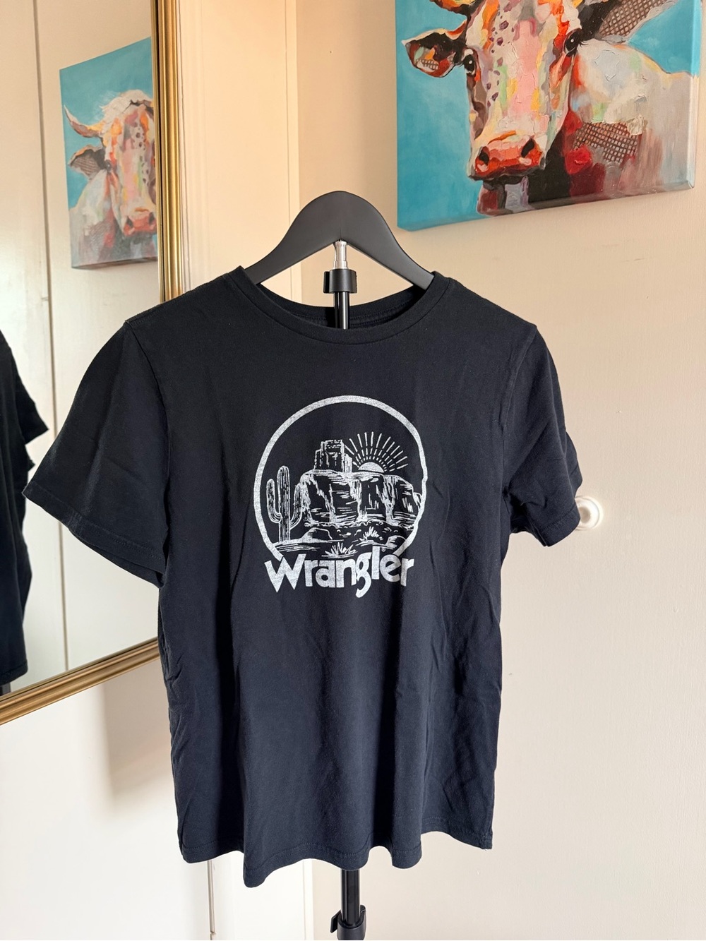 Wrangler Women’s Western Desert Graphic T-Shirt – Size Large